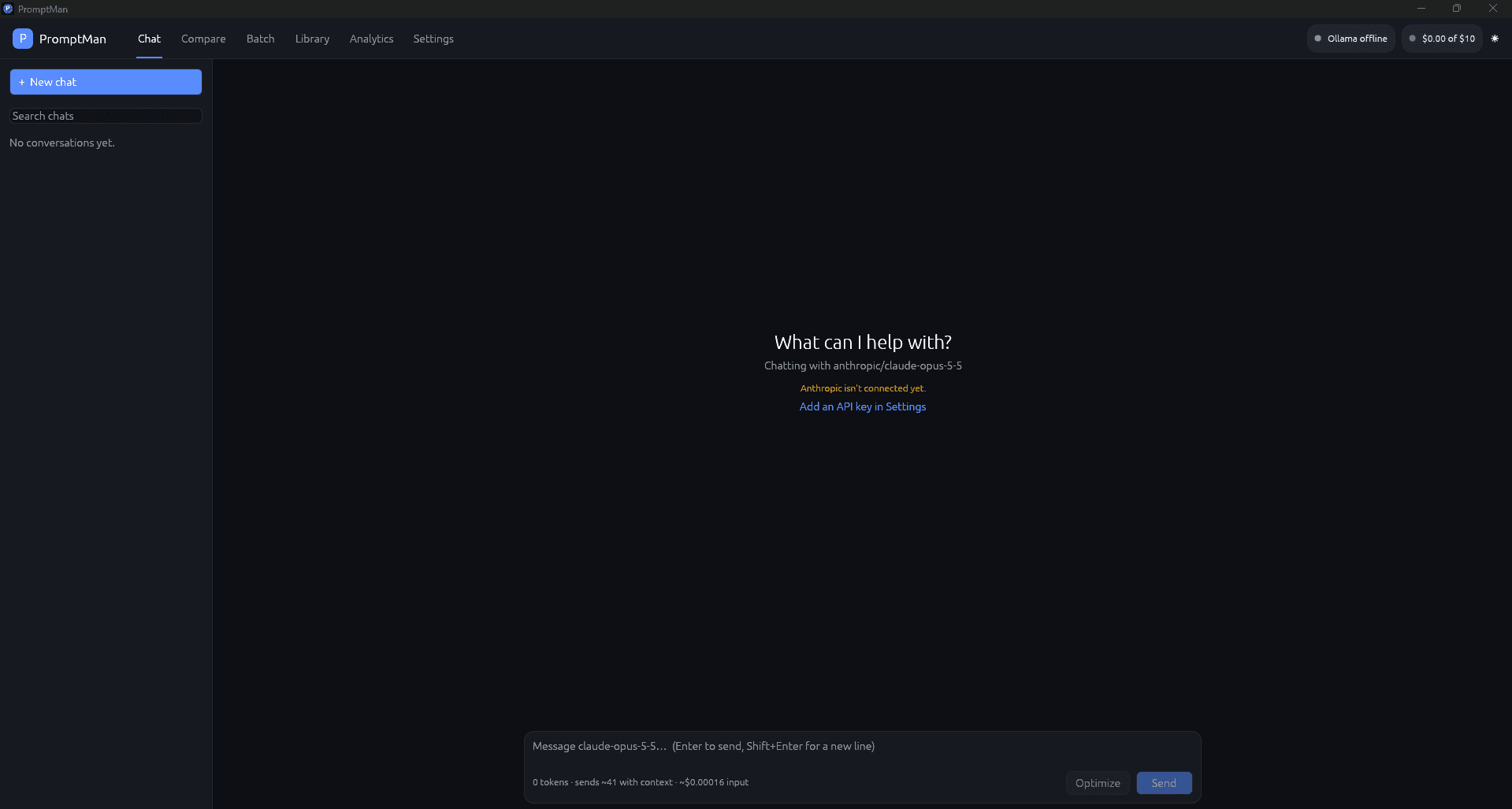 Iterative Prompt Drafting UI preview (dark)
